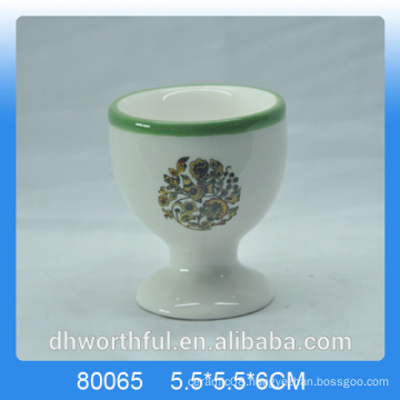 HIgh Quality Cheap Decal Ceramic Egg Cup